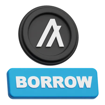 Borrow Algorand Token  3D Icon