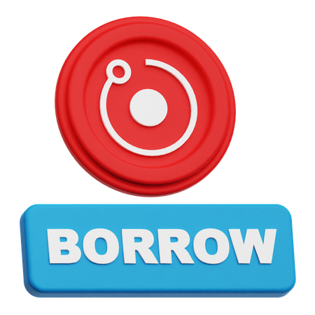 Borrow Render Token  3D Icon