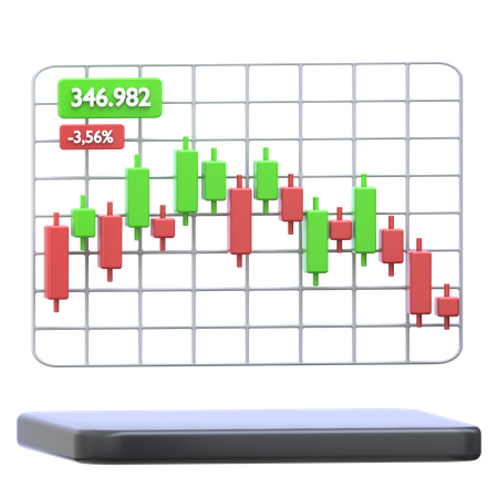 Aktienmarkt  3D Icon