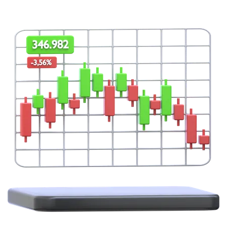 Aktienmarkt  3D Icon