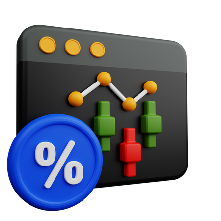 Aktienmarkt  3D Icon