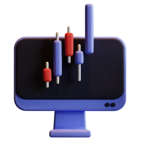 Aktienmarktdiagramm  3D Icon