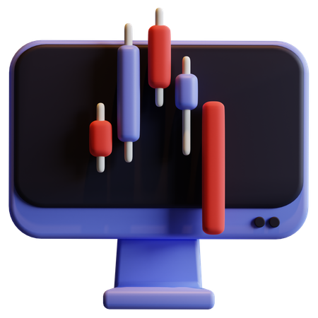 Aktienmarktdiagramm  3D Icon