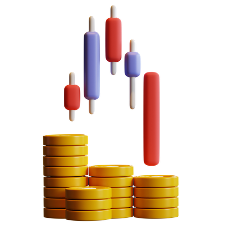 Aktienmarktdiagramm  3D Icon