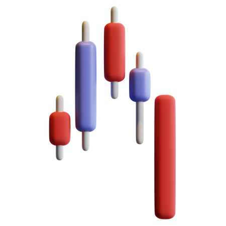 Aktienmarktdiagramm  3D Icon