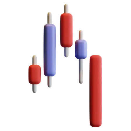 Aktienmarktdiagramm  3D Icon