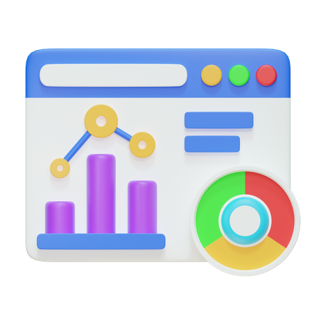 Börsendiagramm  3D Icon