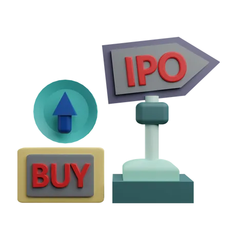 Börsengang - IPO  3D Icon