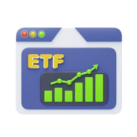 Börsengehandelte Fonds (ETFs)  3D Icon