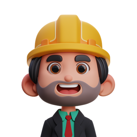 Ingeniero jefe  3D Icon