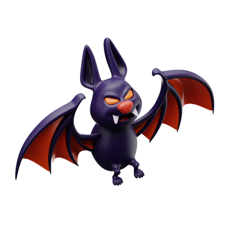 Böse Fledermaus  3D Icon