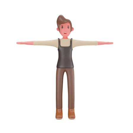 Schlechter Barkeeper  3D Illustration