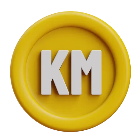 Bosnia and Herzegovina Convertible Mark  3D Icon