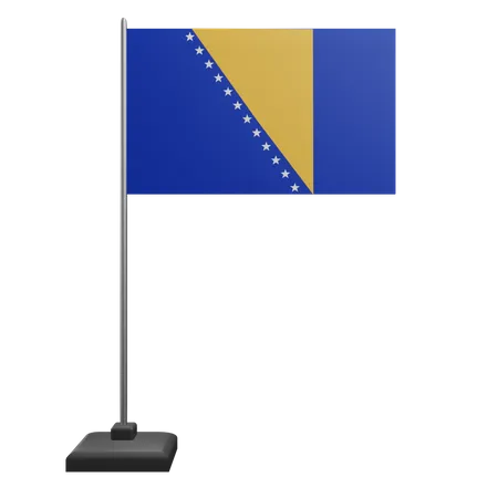 Flagge von Bosnien und Herzegowina  3D Icon