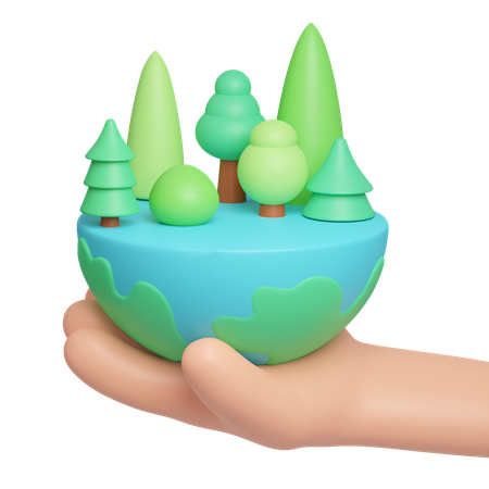 Bosque  3D Icon