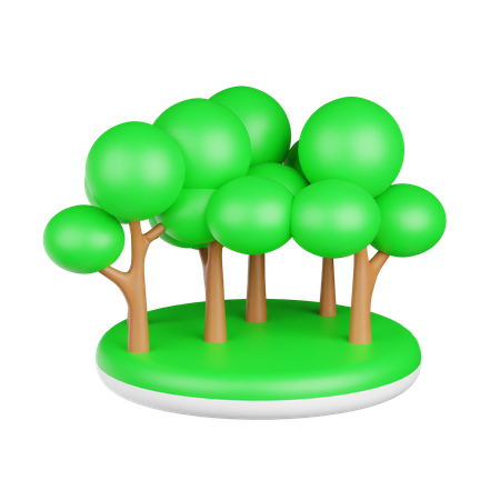 Bosque  3D Icon