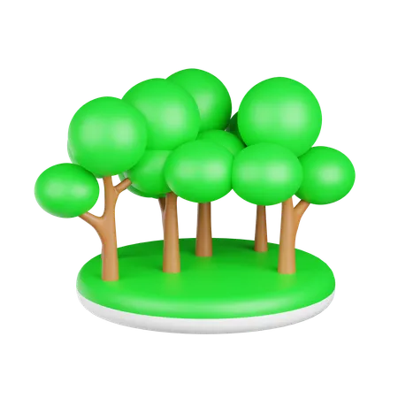 Bosque  3D Icon