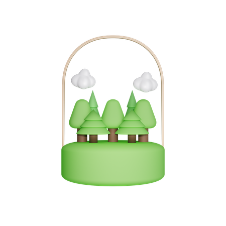 Bosque  3D Icon