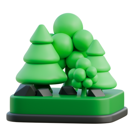 Bosque  3D Icon