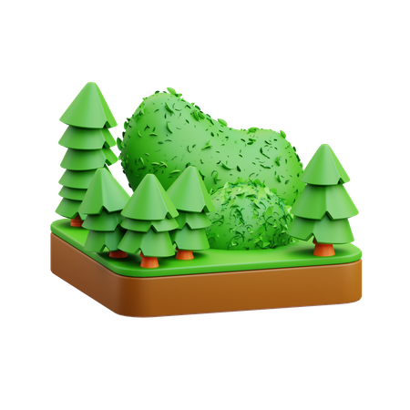 Bosque  3D Icon