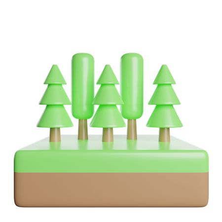 Bosque  3D Icon