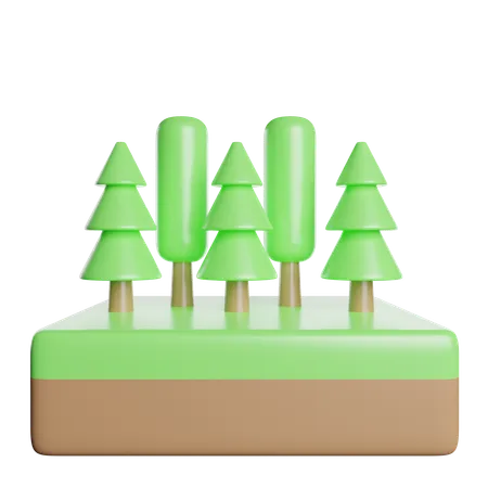 Bosque  3D Icon