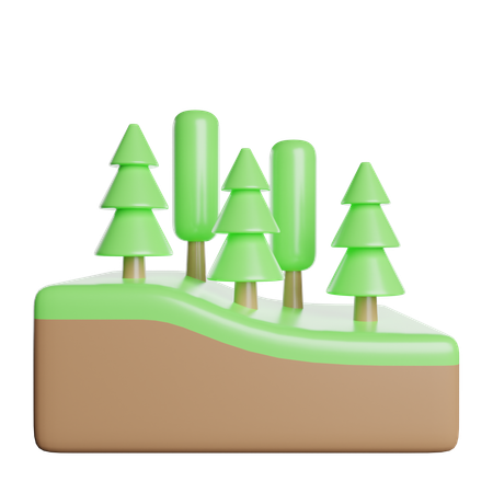 Bosque  3D Icon