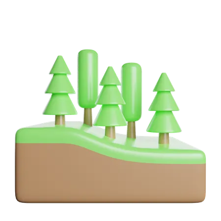 Bosque  3D Icon