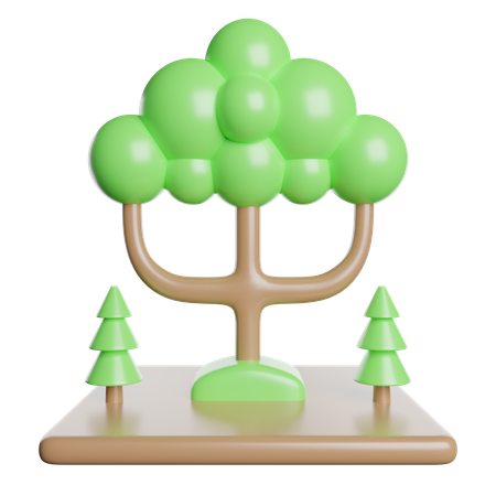 Bosque  3D Icon