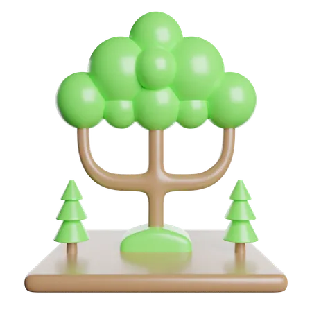 Bosque  3D Icon