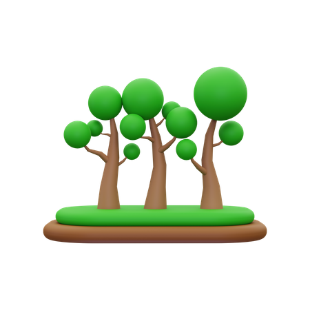 Bosque  3D Icon