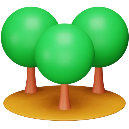 Bosque  3D Icon