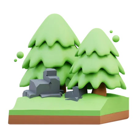 Bosque  3D Icon