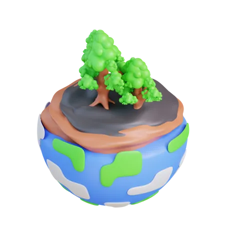 Bosque  3D Icon