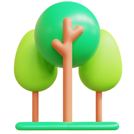 Bosque  3D Icon