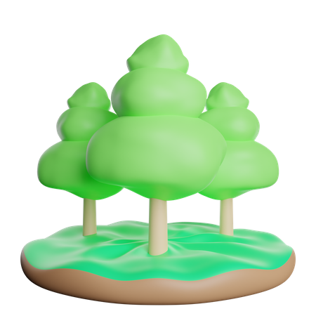 Bosque  3D Icon