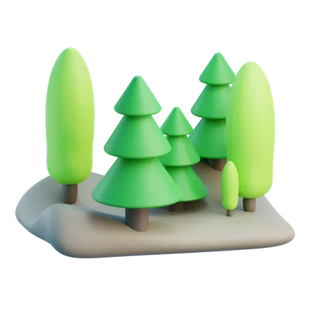 Bosque  3D Icon