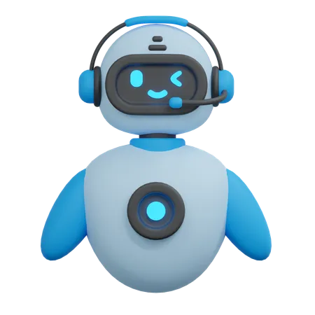 Ilustracion De Robot 3D Icon
