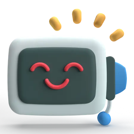 봇  3D Icon