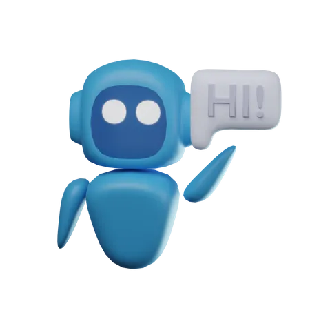 Aide du robot  3D Icon