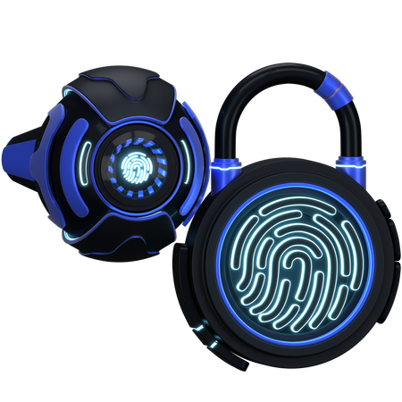 Bot Biometric  3D Icon