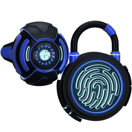 Bot Biometric  3D Icon
