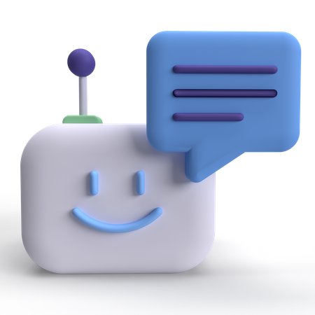 Bot Chat  3D Icon