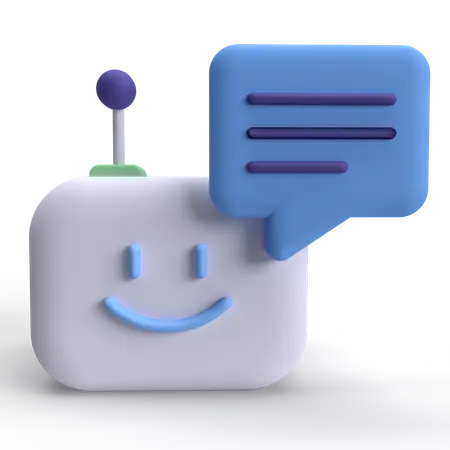 Bot Chat  3D Icon