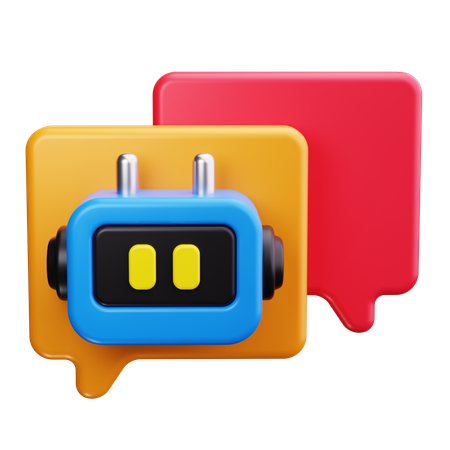 Bot Conversation  3D Icon