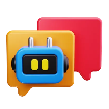 Bot Conversation  3D Icon