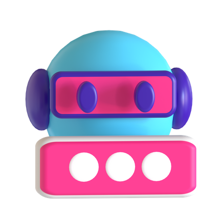 Bot de discussion  3D Icon