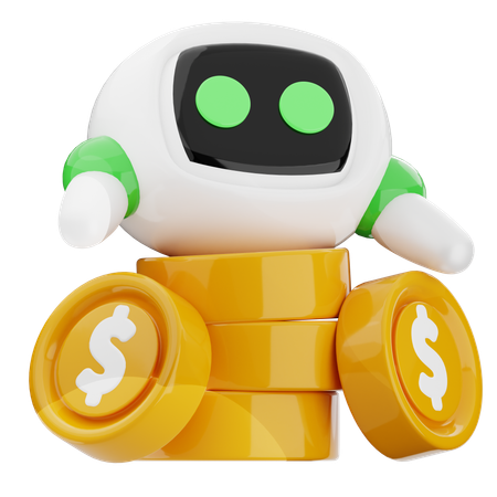 Bot financeiro  3D Icon