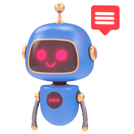 Bot fofo 13  3D Illustration