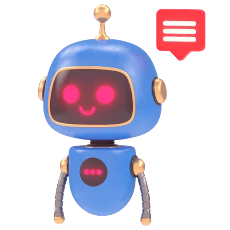 Bot fofo 13  3D Illustration